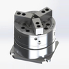 Angular pull outer clamp chuck