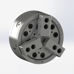 Angular pull outer clamp chuck